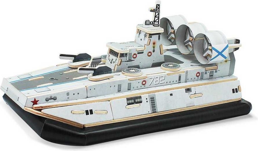 RoboTime Dřevěná skládačka útočné vznášedlo Zubr class LCAC - obrázek 3