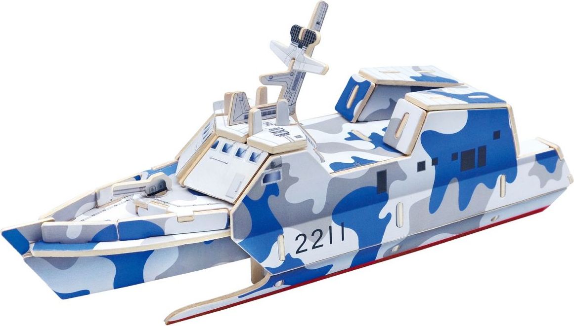 RoboTime Dřevěná skládačka útočná loď typ 022 - obrázek 1