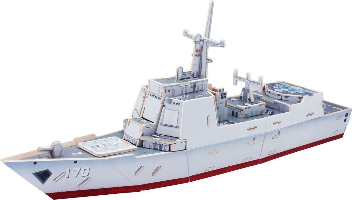 RoboTime Dřevěná útočná loď Destroyer Typ 052C - obrázek 1