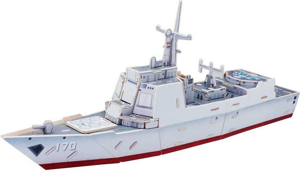 RoboTime Dřevěná útočná loď Destroyer Typ 052C - obrázek 2