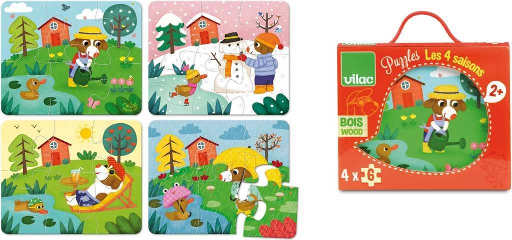 Vilac Dřevěné puzzle 4 období - obrázek 5