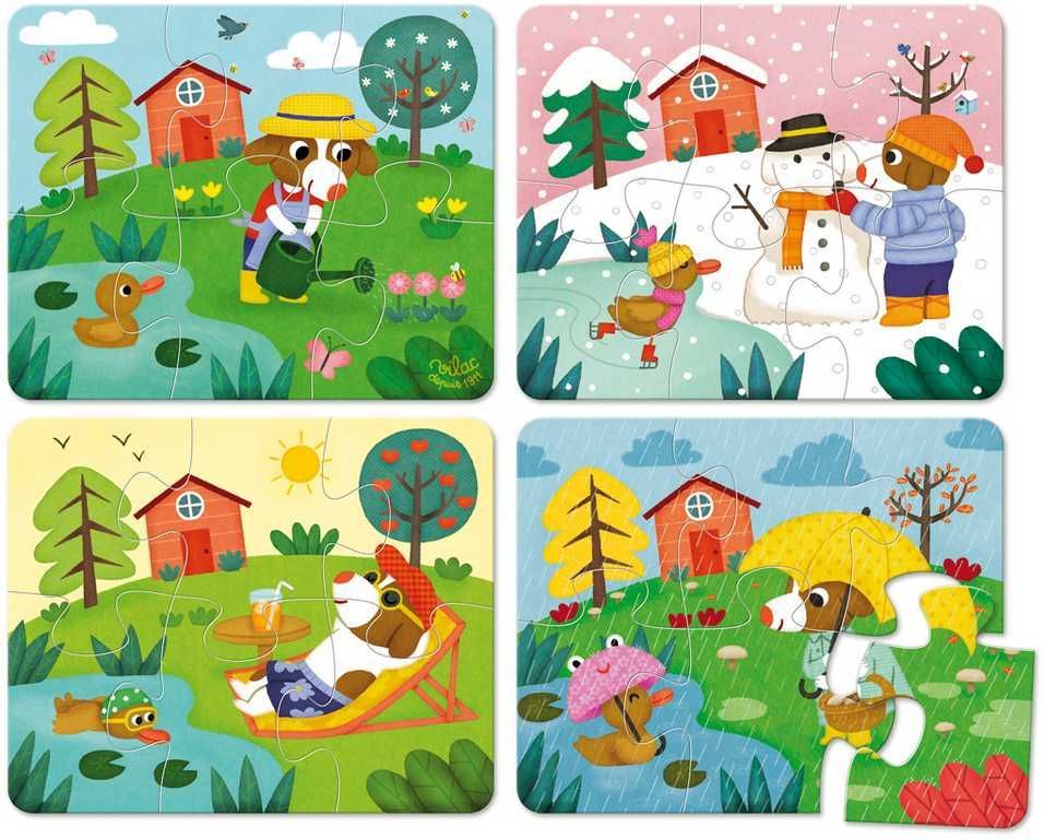 Vilac Dřevěné puzzle 4 období - obrázek 9