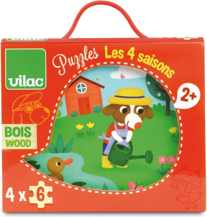 Vilac Dřevěné puzzle 4 období - obrázek 10