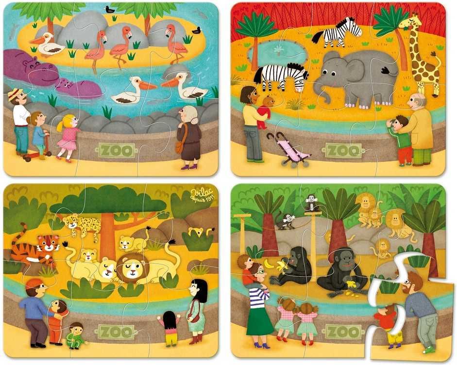 Vilac Dřevěné puzzle Zoo - obrázek 5