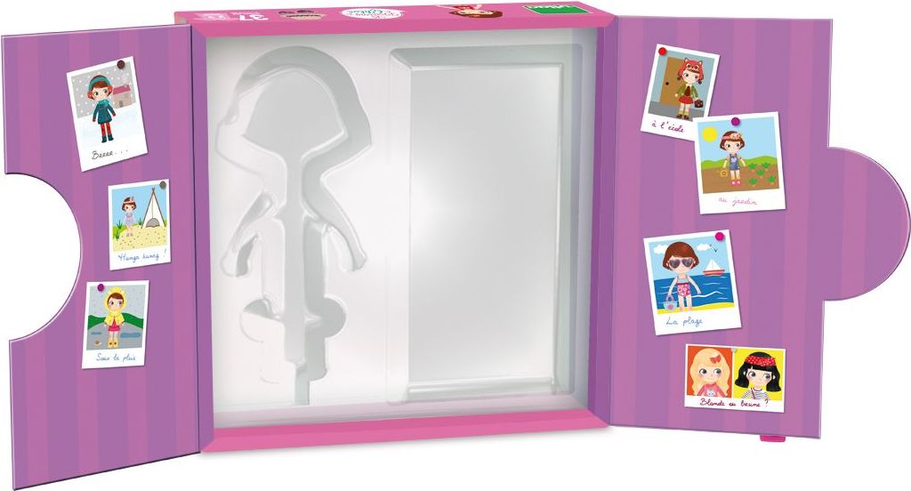 Puzzle oblékání magnetické - Dívka Chloe (Vilac) - obrázek 4