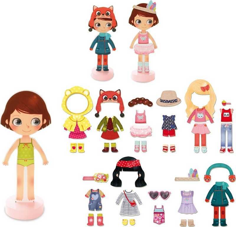 Puzzle oblékání magnetické - Dívka Chloe (Vilac) - obrázek 11