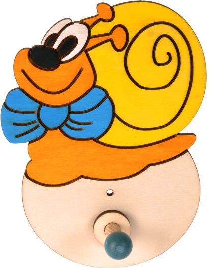 DoDo Dřevěný 1 věšáček šnek - obrázek 1