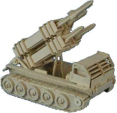 Woodcraft construction kit Woodcraft Dřevěné 3D puzzle raketomet - obrázek 3
