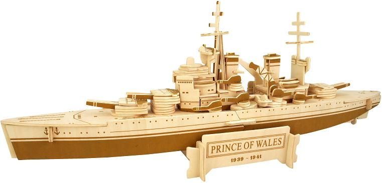 Woodcraft construction kit Woodcraft Dřevěné 3D puzzle bitevní loď Prince of Wales - obrázek 1