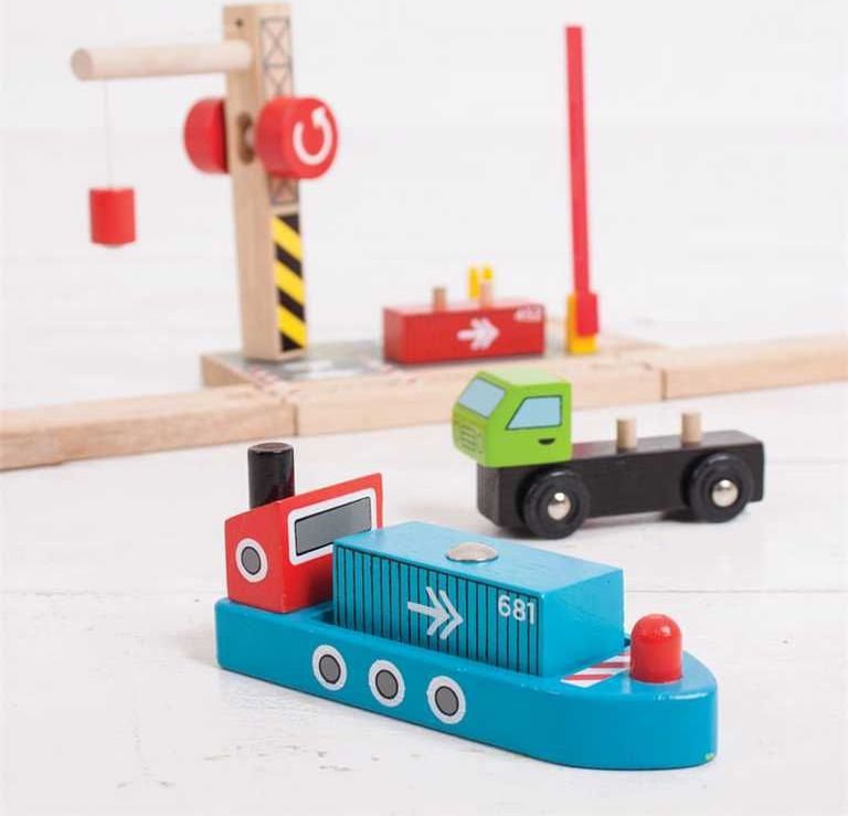 Bigjigs Rail Kontejnerové překladiště - obrázek 7