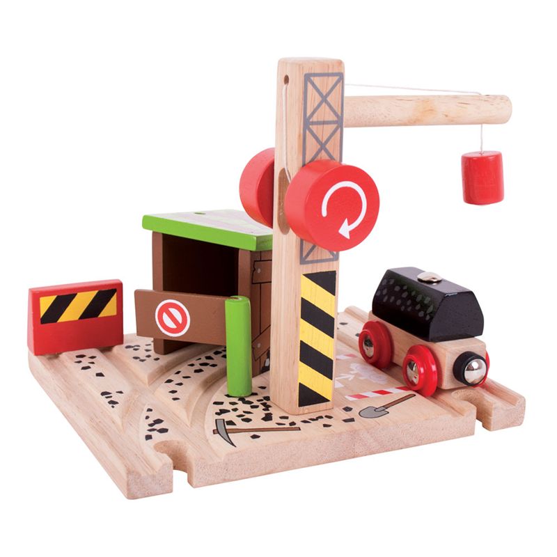 Bigjigs Rail Uhelný důl s jeřábem - obrázek 1