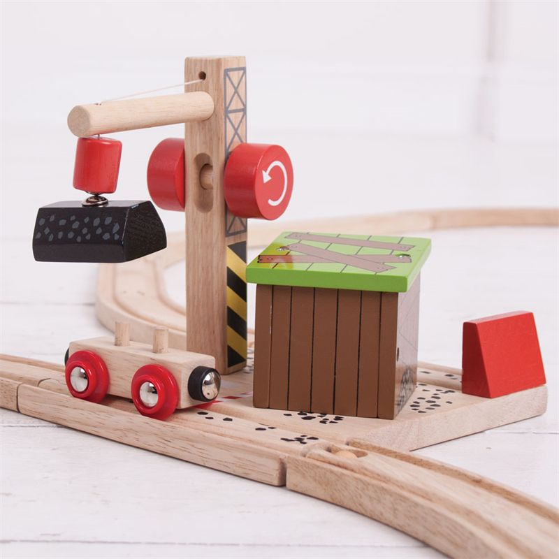 Bigjigs Rail Uhelný důl s jeřábem - obrázek 2