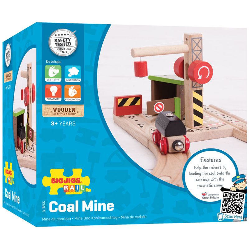 Bigjigs Rail Uhelný důl s jeřábem - obrázek 4