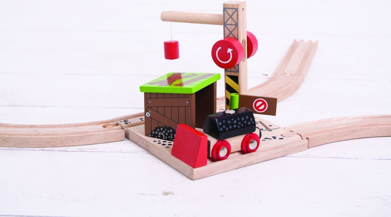 Bigjigs Rail Uhelný důl s jeřábem - obrázek 12