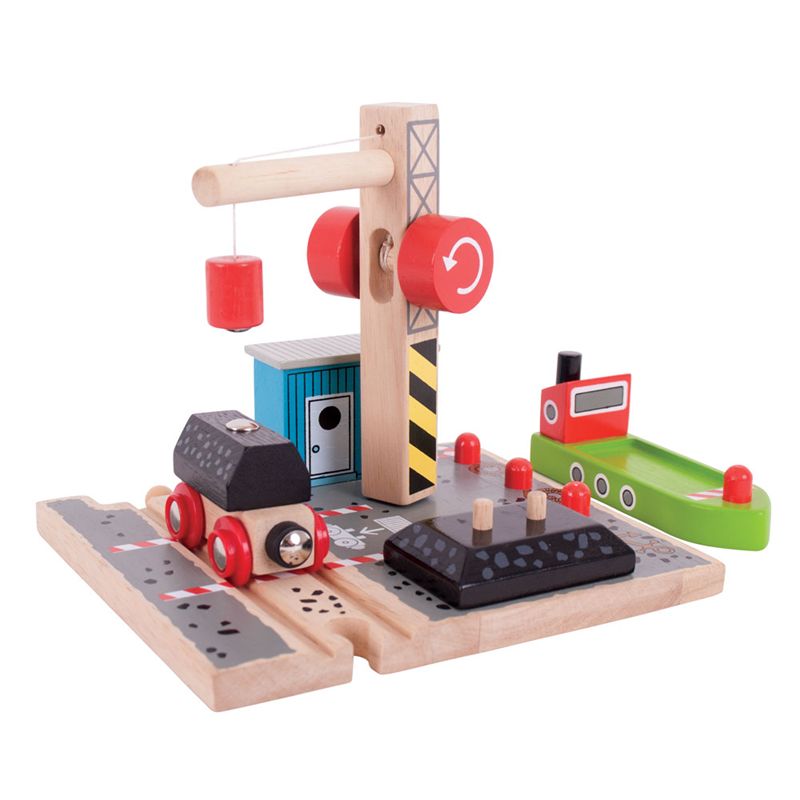 Bigjigs Rail Uhelný dok s jeřábem - obrázek 1