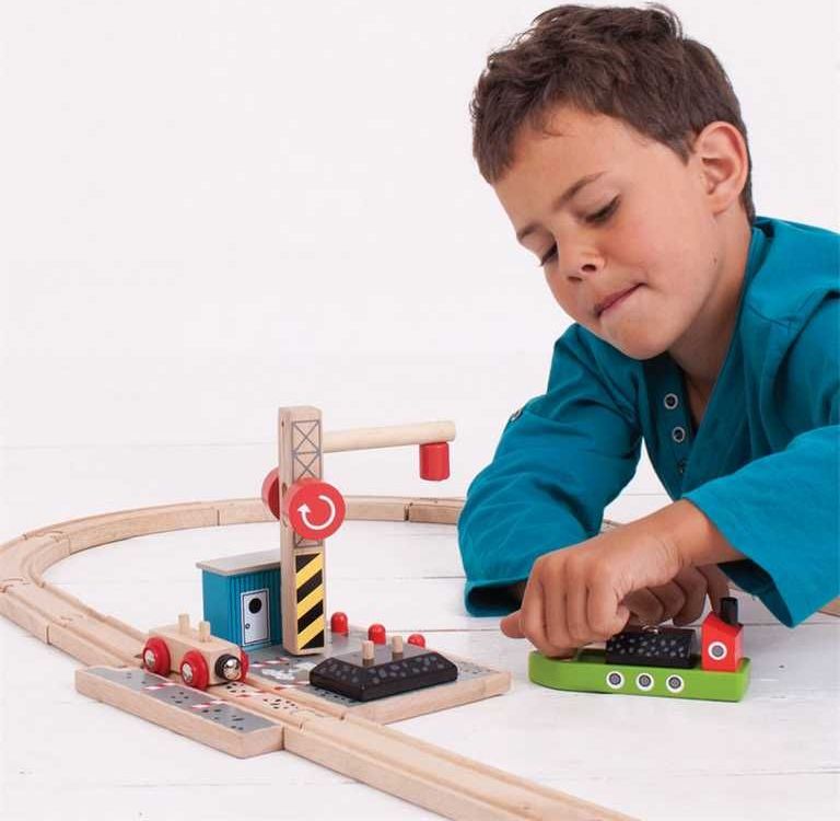 Bigjigs Rail Uhelný dok s jeřábem - obrázek 6