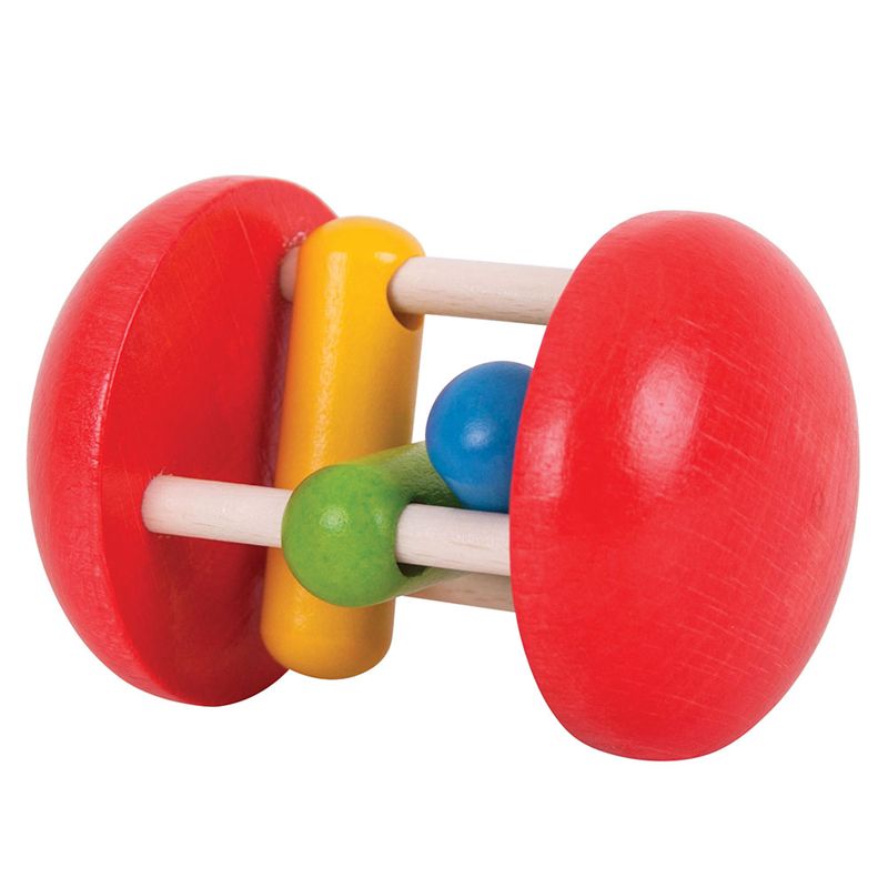 Bigjigs Baby Chrastítko duhový válec 1ks - obrázek 1