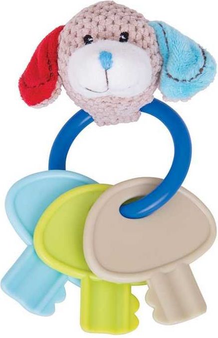 BIGJIGS TOYS Bigjigs Baby Chrastítko kroužek s klíči pejsek Bruno - obrázek 4