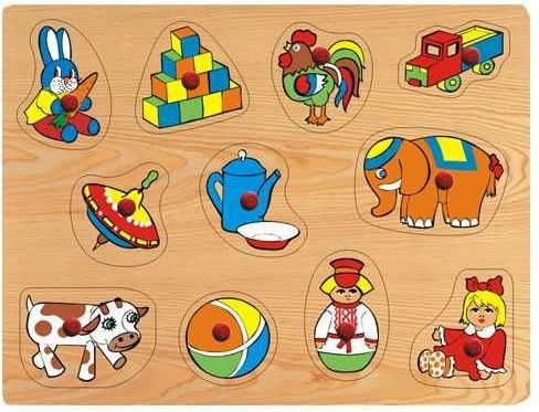Vkládačky Dřevěné vkládací puzzle hračky - obrázek 2