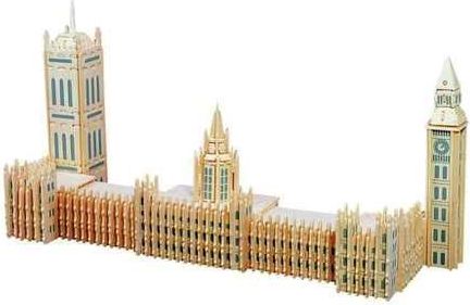 Woodcraft construction kit Woodcraft Dřevěné 3D puzzle slavné budovy Big Ben - obrázek 3