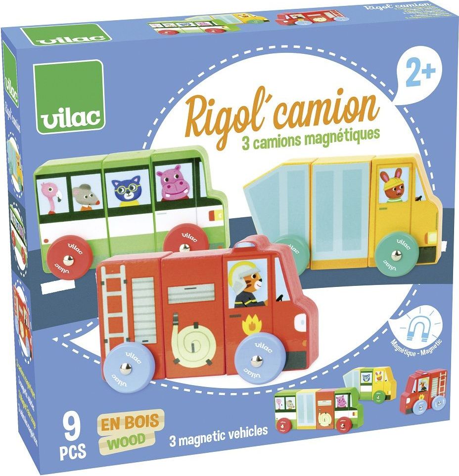 Vilac Magnetická nákladní auta - obrázek 4