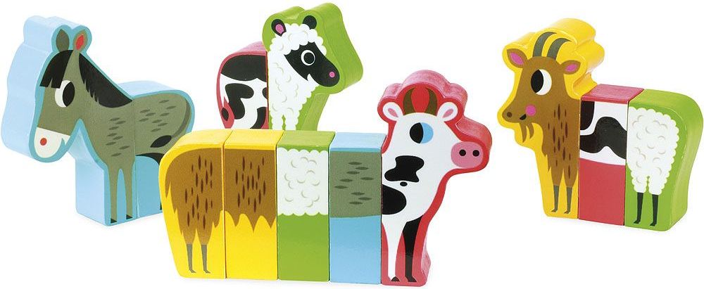Vilac Dřevěné puzzle Veselá farma - obrázek 24