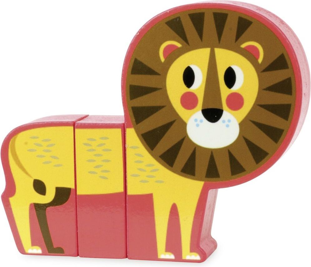 Vilac Dřevěné puzzle Veselé safari - obrázek 4