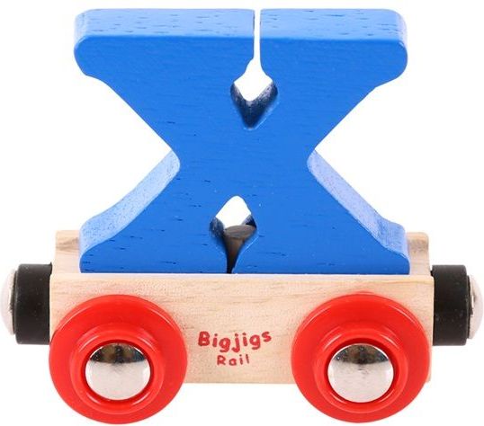 Bigjigs Rail vagónek dřevěné vláčkodráhy - Písmeno X - obrázek 6