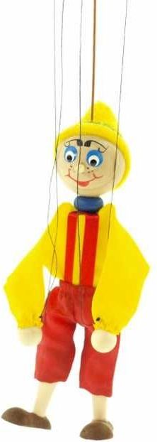 Česká dřevěná hračka Dřevěné loutky - Pinocchio - obrázek 2