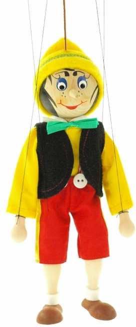 Česká dřevěná hračka Dřevěné velké loutky - Pinocchio - obrázek 2