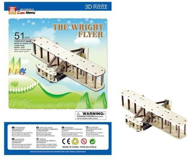 Small foot by Legler Small Foot Třívrstvé pěnové 3D puzzle dvouplošník - obrázek 4