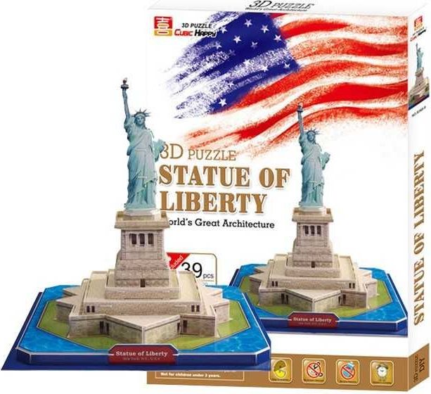 Legler Small Foot Třívrstvé pěnové 3D puzzle socha svobody - obrázek 4