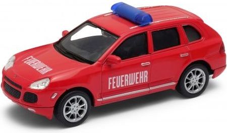 Welly - Porsche Cayenne Turbo Feuwehr 1:34 červené - obrázek 3