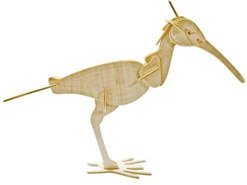 Woodcraft construction kit Woodcraft Dřevěné 3D puzzle pták kulik - obrázek 1