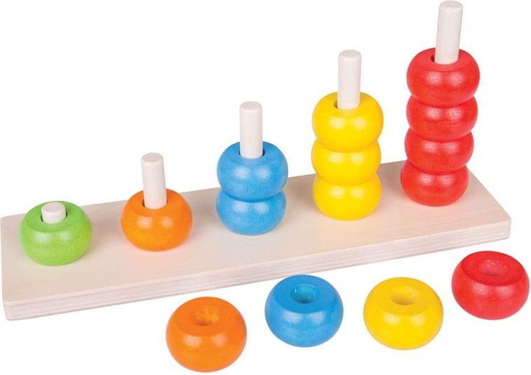 Bigjigs Toys Dřevěná motorická deska nasazování korálky - obrázek 2