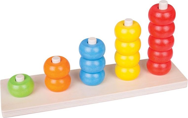 Bigjigs Toys Dřevěná motorická deska nasazování korálky - obrázek 4