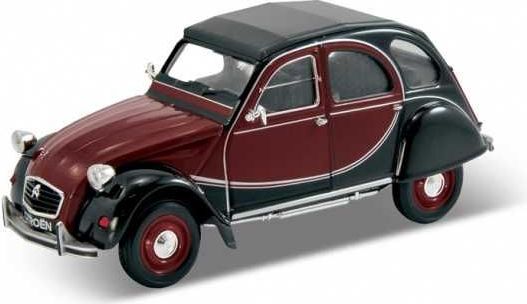 Welly - Citroen 2CV 6 Charleston 1:24 černá burgund - obrázek 1