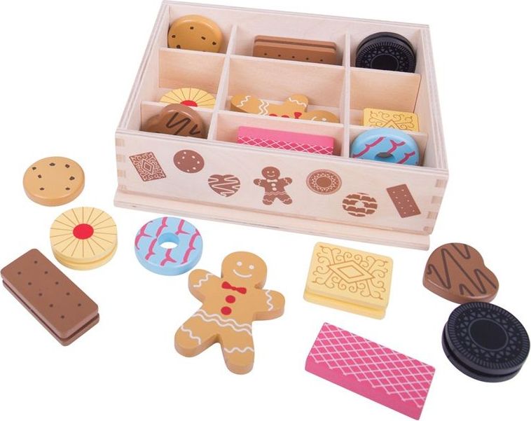 Dekorace prodejny - Box s dřevěnými sušenkami (Bigjigs) - obrázek 3