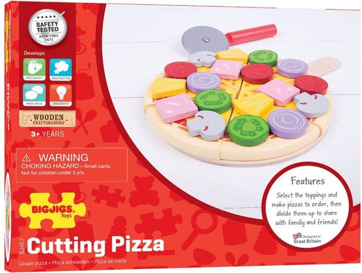 Krájení - Pizza na prkénku (Bigjigs) - obrázek 2