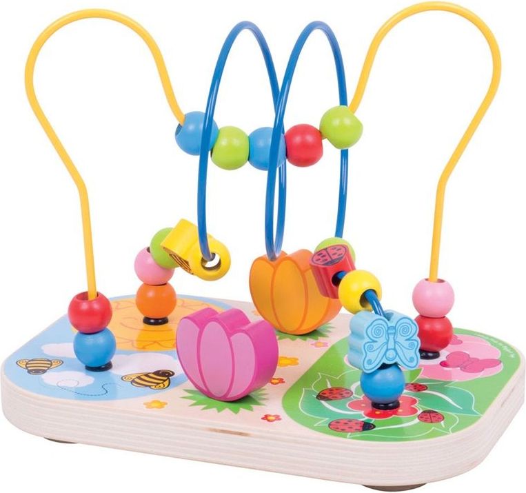 Bigjigs Baby Dřevěný motorický labyrint louka - obrázek 1