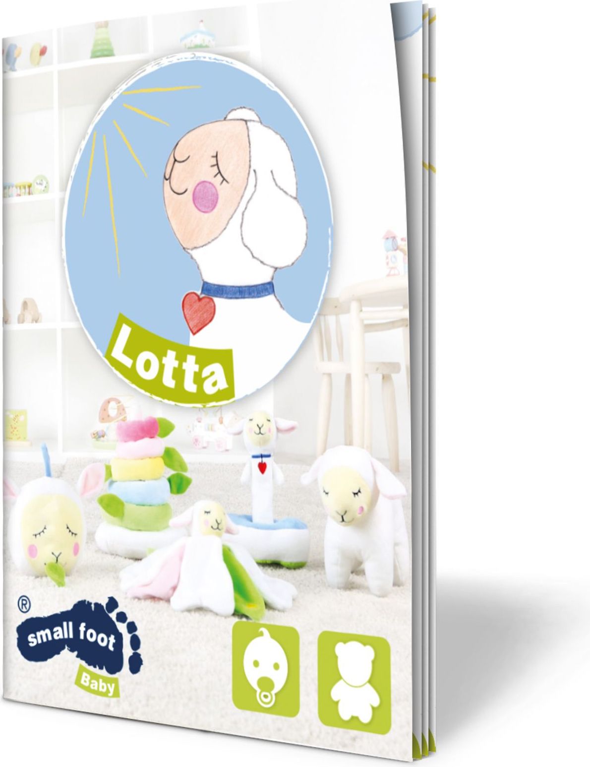 Small foot by Legler Small Foot Plyšová spící ovečka Lotta - obrázek 2