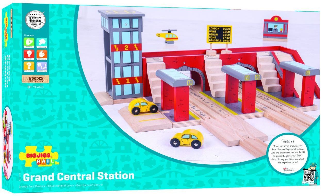Bigjigs Rail Nádraží Grand central station - obrázek 5