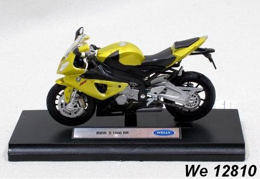 Welly Motocykl BMW S1000RR 1:18 zlatý - obrázek 1