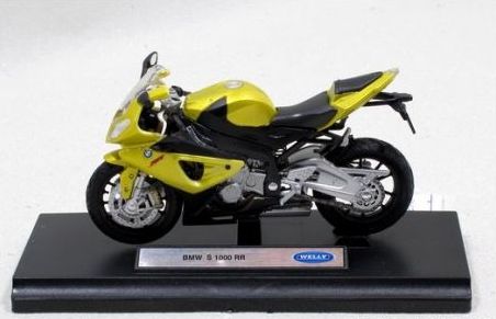 Welly Motocykl BMW S1000RR 1:18 zlatý - obrázek 2