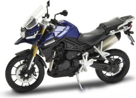 Welly - Motocykl Triumph Tiger Explorer model 1:18 modrý - obrázek 2