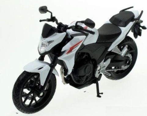 Welly Motocykl Honda CB500F 1:18 bílá - obrázek 1