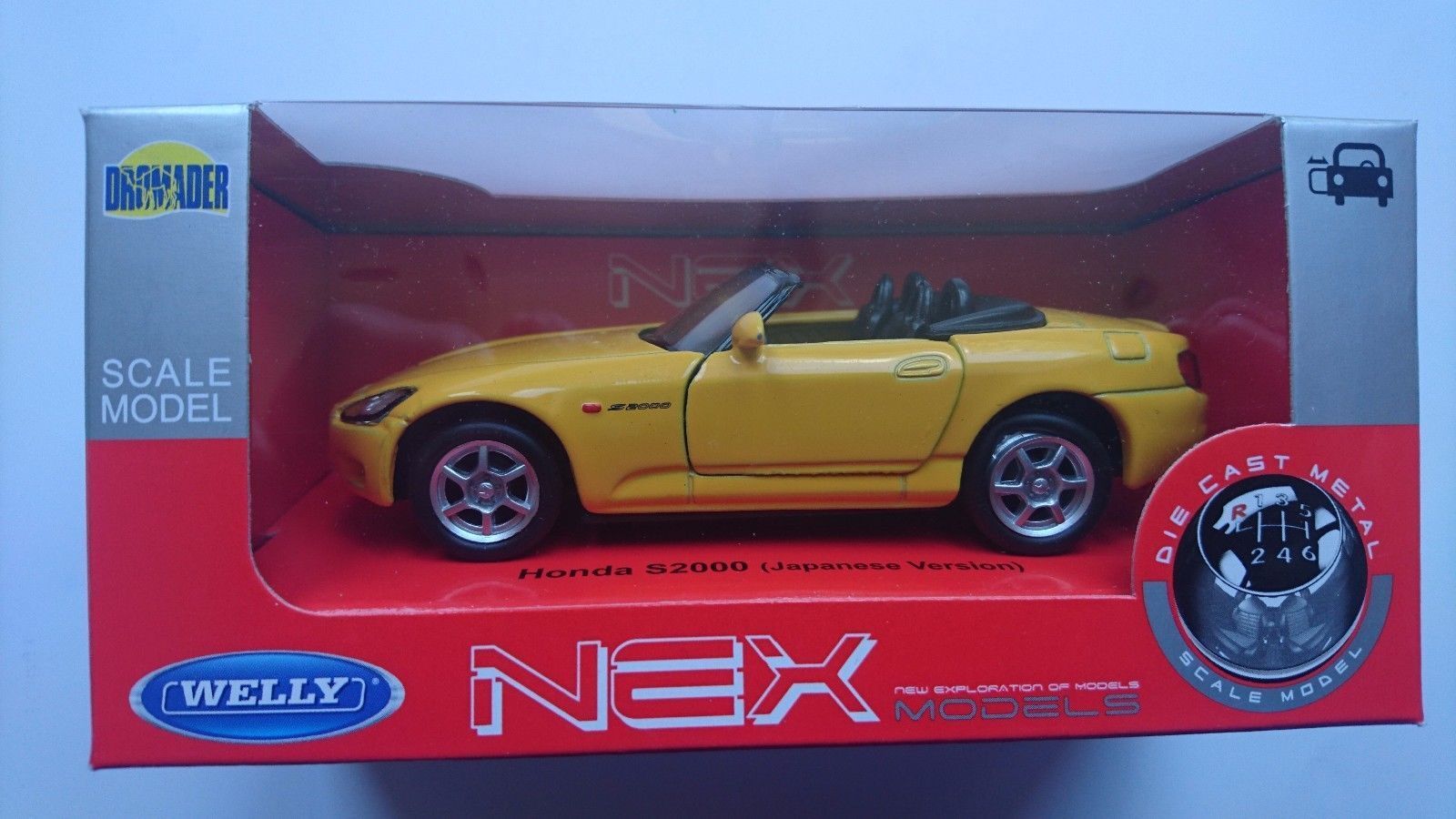 Welly - Honda S2000 (Japanese version) model 1:34 žlutá - obrázek 1