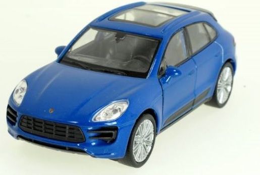 Welly - Porsche Macan Turbo model 1:34 modré - obrázek 1
