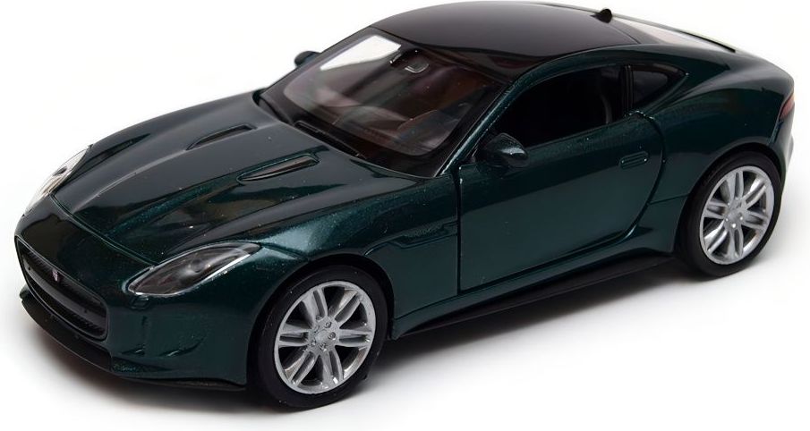 Welly Jaguar F-Type Coupe 1:34 tmavě zelený - obrázek 2