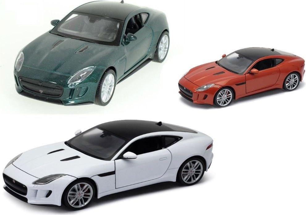 Welly - Jaguar F-Type Coupe model 1:34 tmvě oranžová - obrázek 1